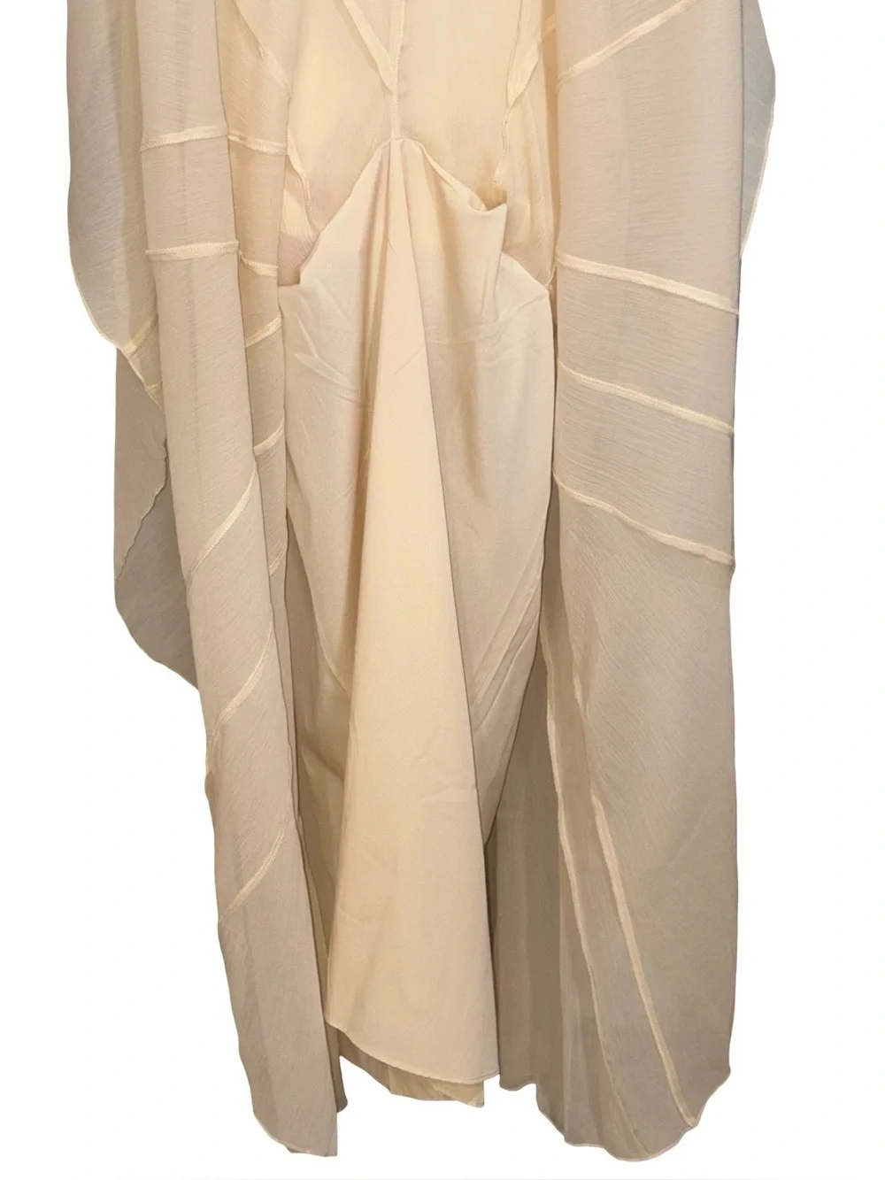 ASOS Satin Slip Maxi Dress Cream Ivory Cami Formal Gown Size 10 NWT - Picture 7 of 12